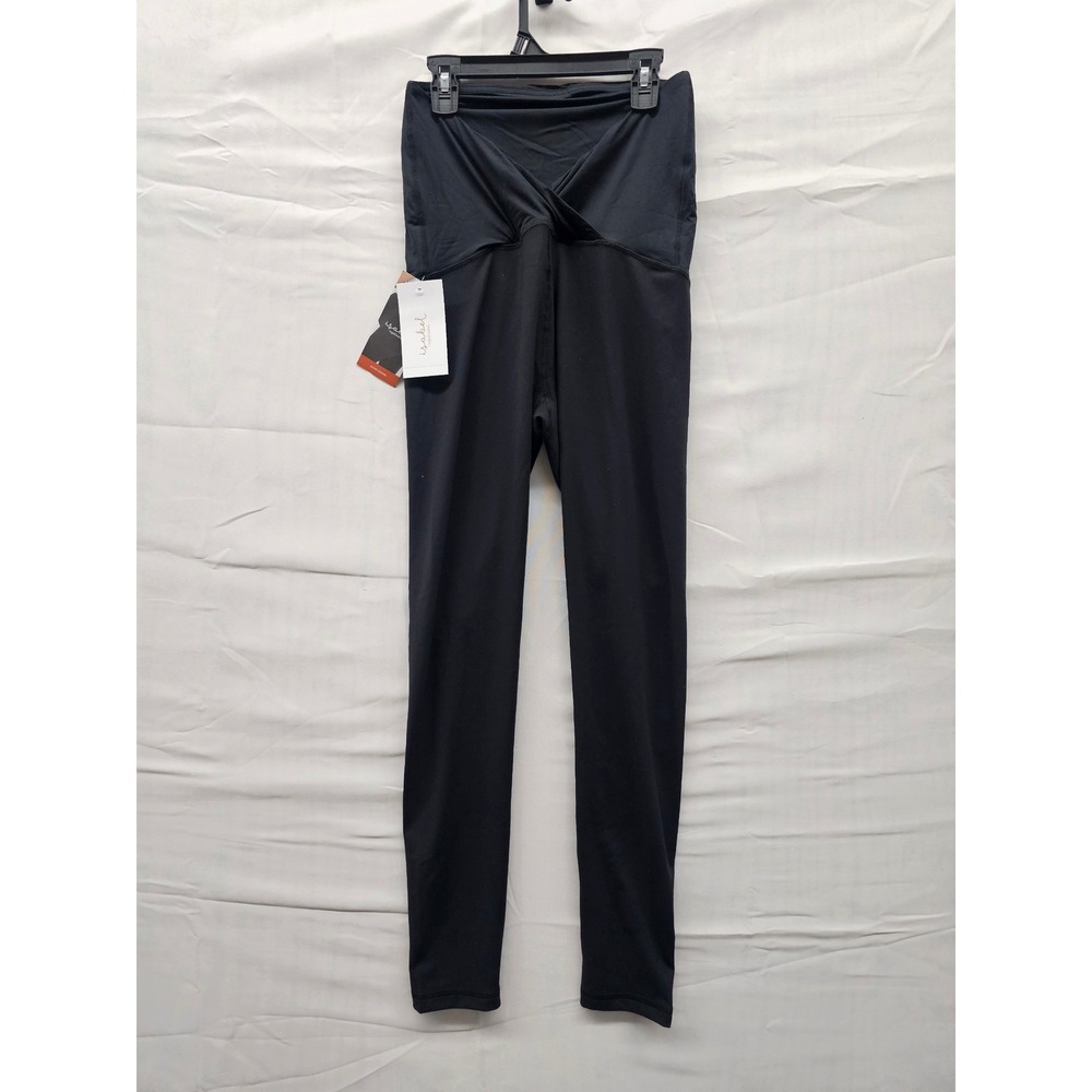 Isabel Maternity by Ingrid & Isabel‎ Black Active Leggings Crossover Panel Small